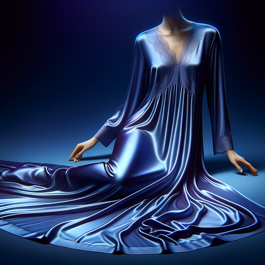 Silk dress blue